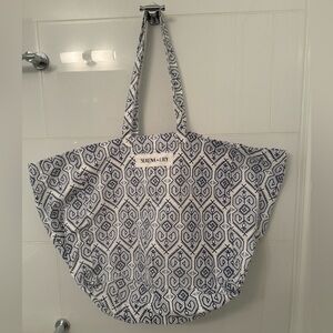 Oversized Serena & Lily cloth tote bag